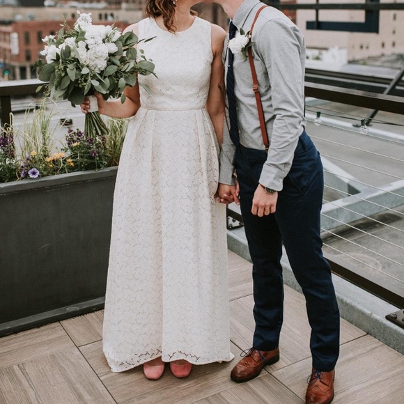 BHLDN Dresses & Skirts - BHLDN Shoshanna Lace Belinda Maxi Gown